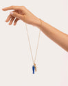 Collar Aquario Acero Baño Oro