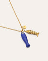 Collar Aquario Acero Baño Oro