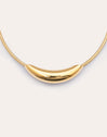 Balloon Stainless Steel hoop Gold Necklace