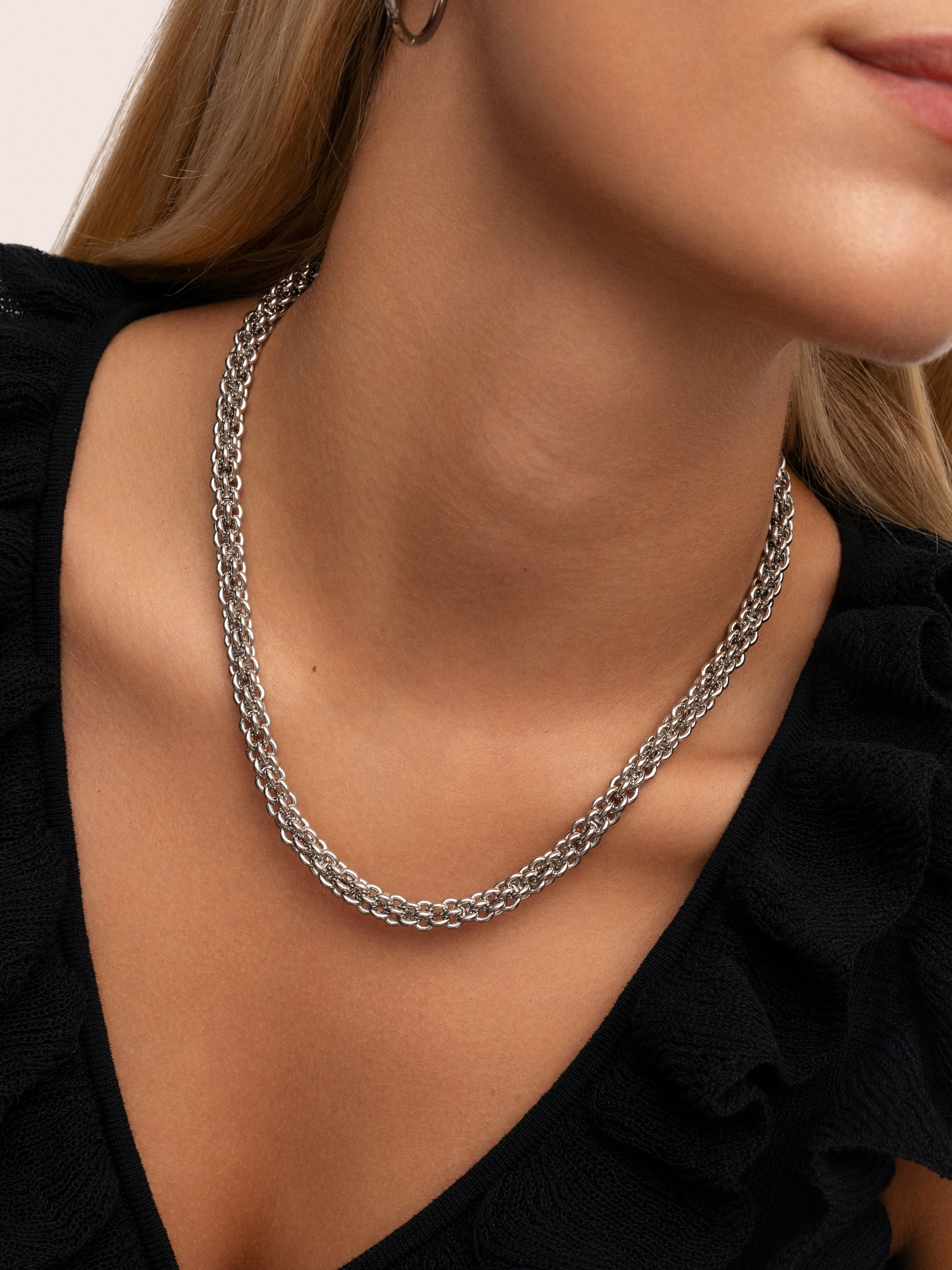 Big Rope Stainless Steel Necklace