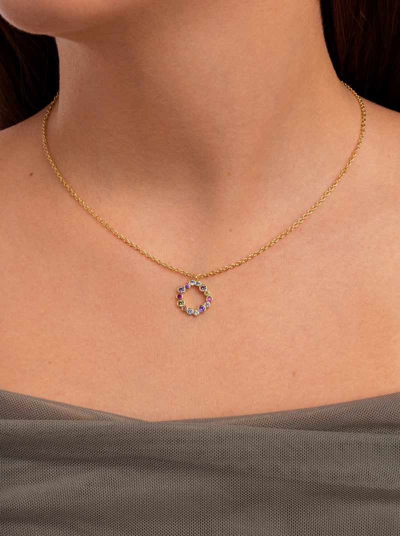 Colar Bubbles Banho de Ouro