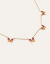 Butterfly Halskette, vergoldet