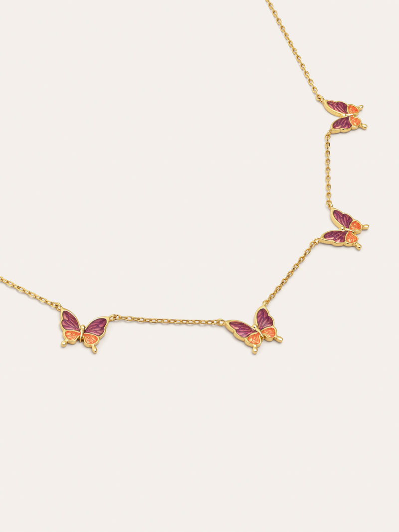 Butterfly Gold Necklace 