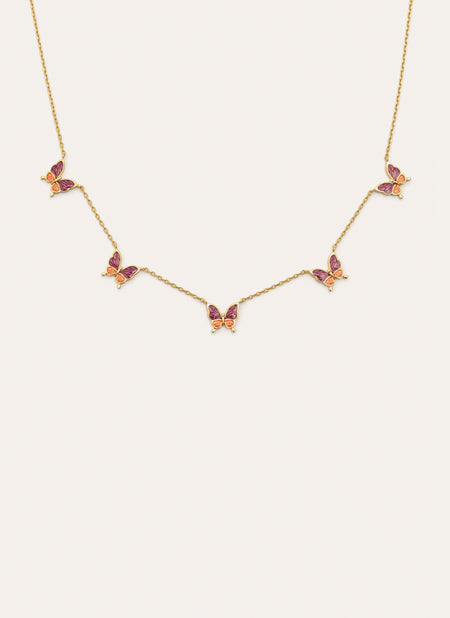 Butterfly Gold Necklace 