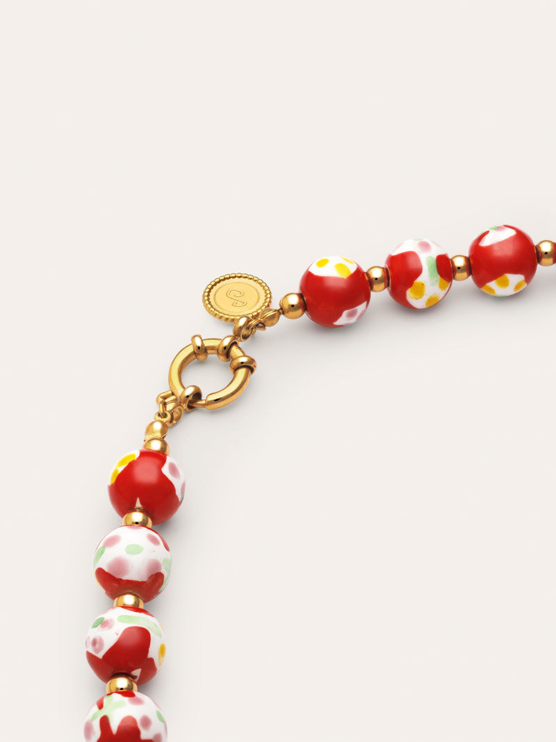 Carmesí Stainless Steel Gold Necklace