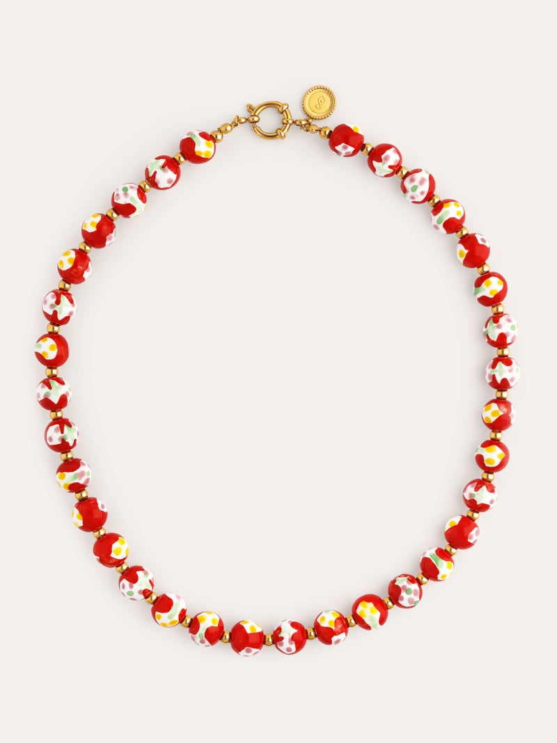 Carmesí Stainless Steel Gold Necklace