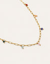 Collar Chic Dancing Stones Acero Baño Oro