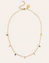 Collar Chic Dancing Stones Acero Baño Oro
