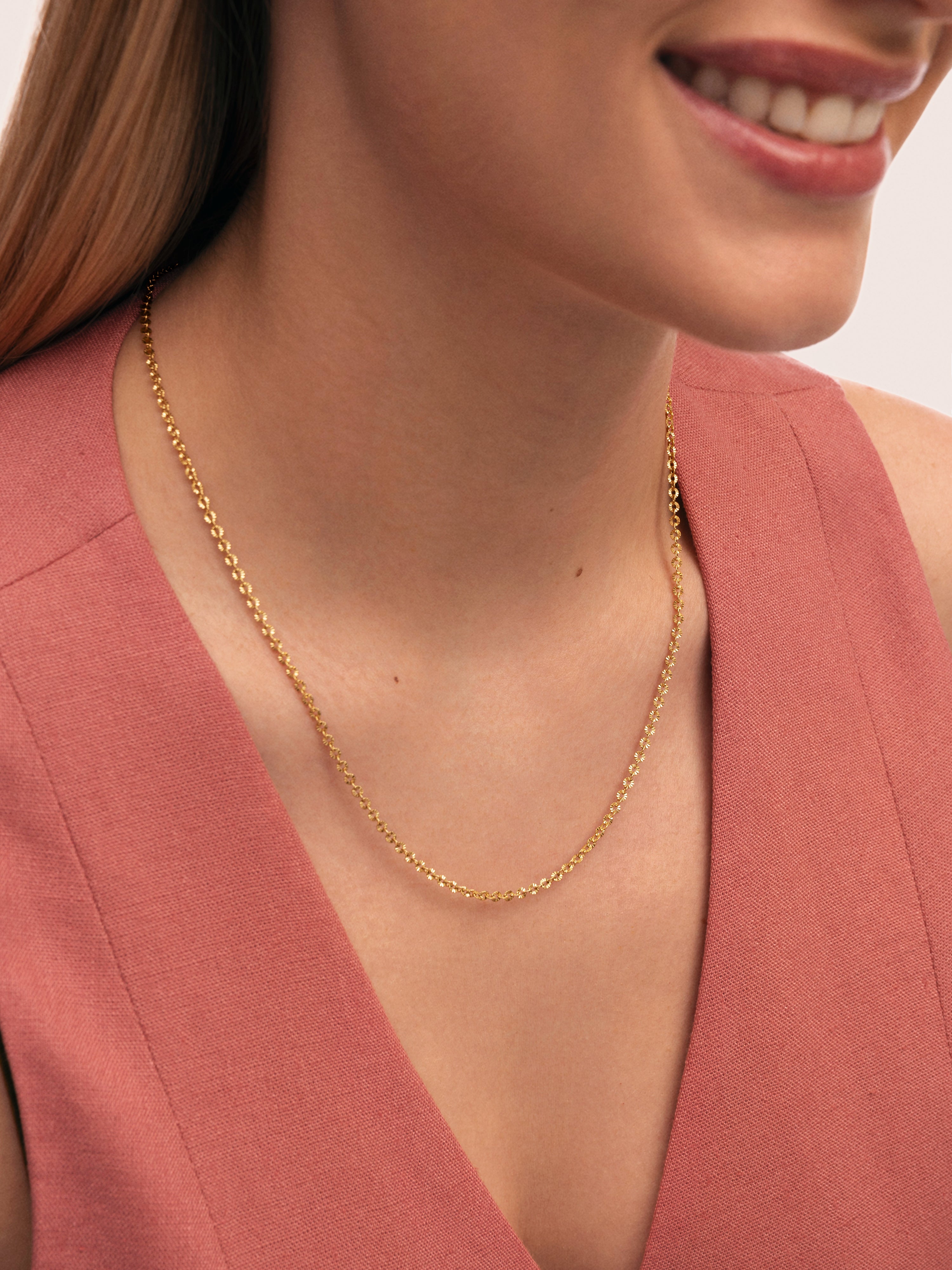 Collar Celestia Acero Baño Oro