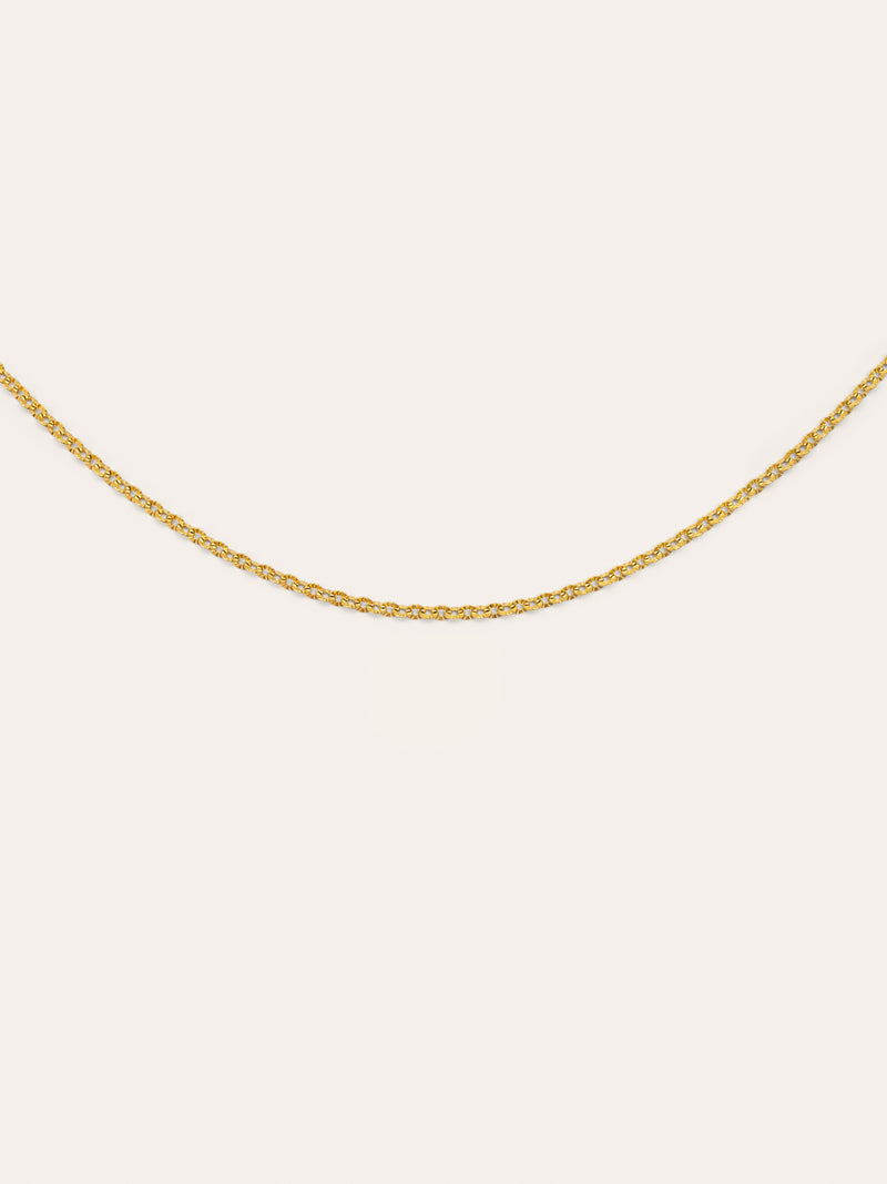 Collar Celestia Acero Baño Oro