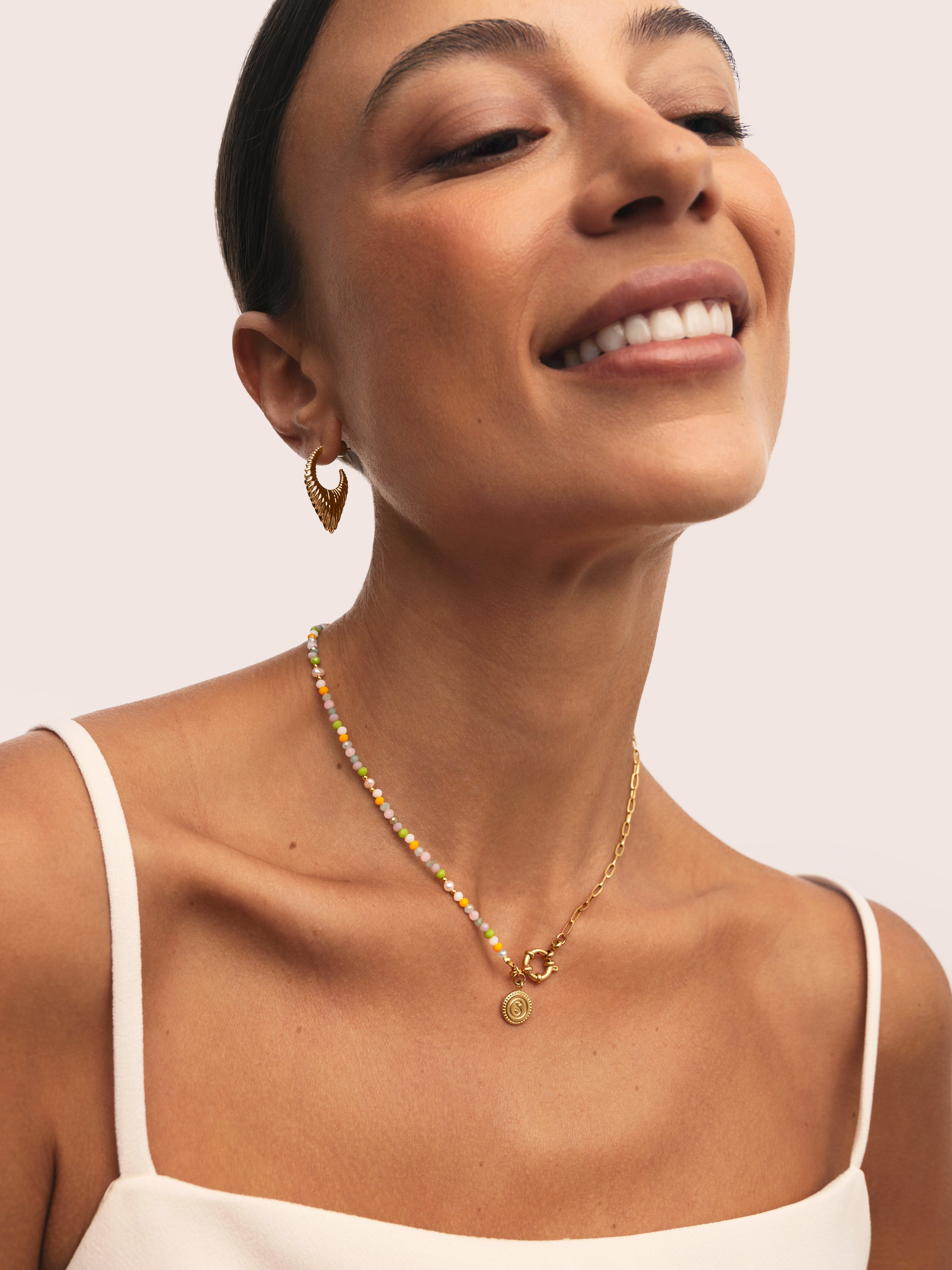 Chic Nora Halskette Edelstahl, vergoldet