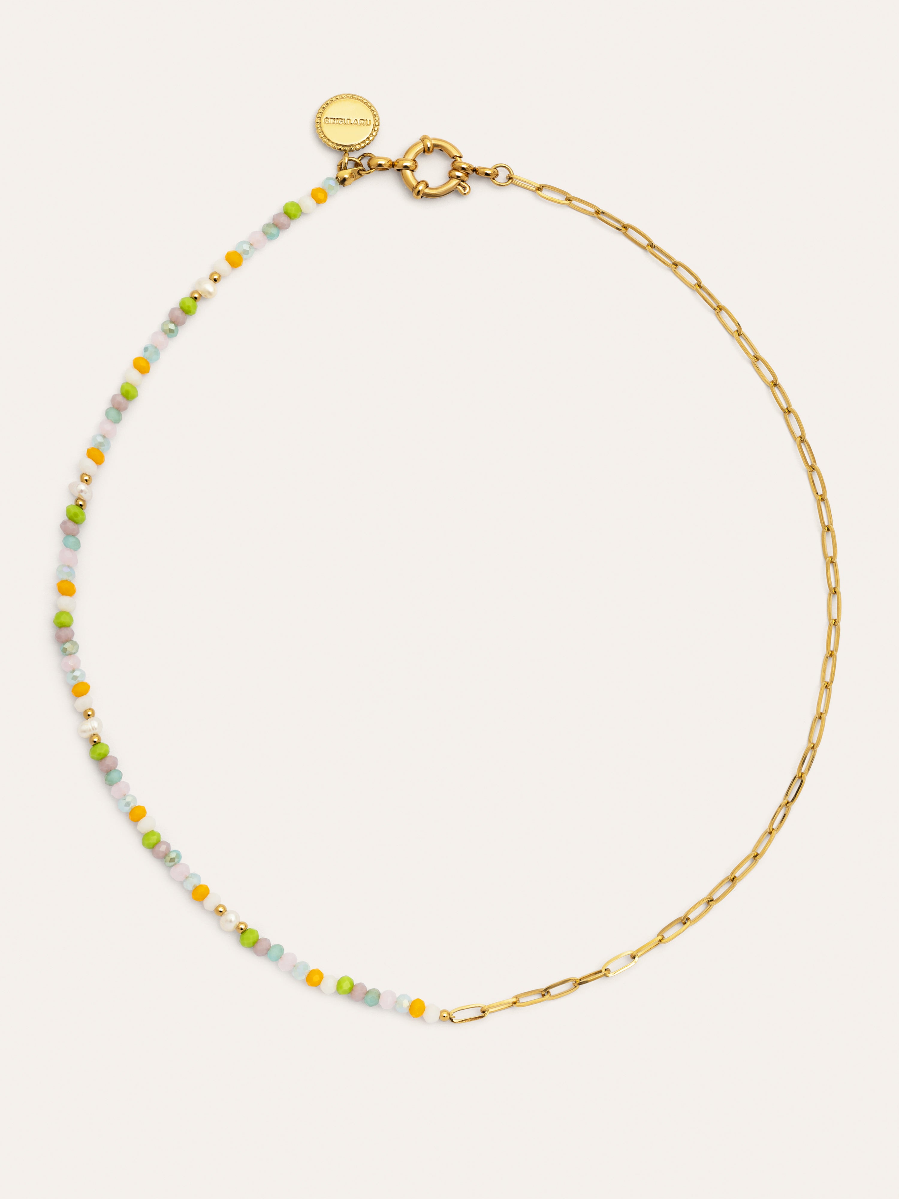 Chic Nora Halskette Edelstahl, vergoldet