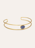Choker Cianite Acciaio placcato Oro