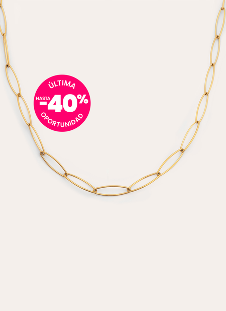 Oval Stainless Steel Gold waist chain belt