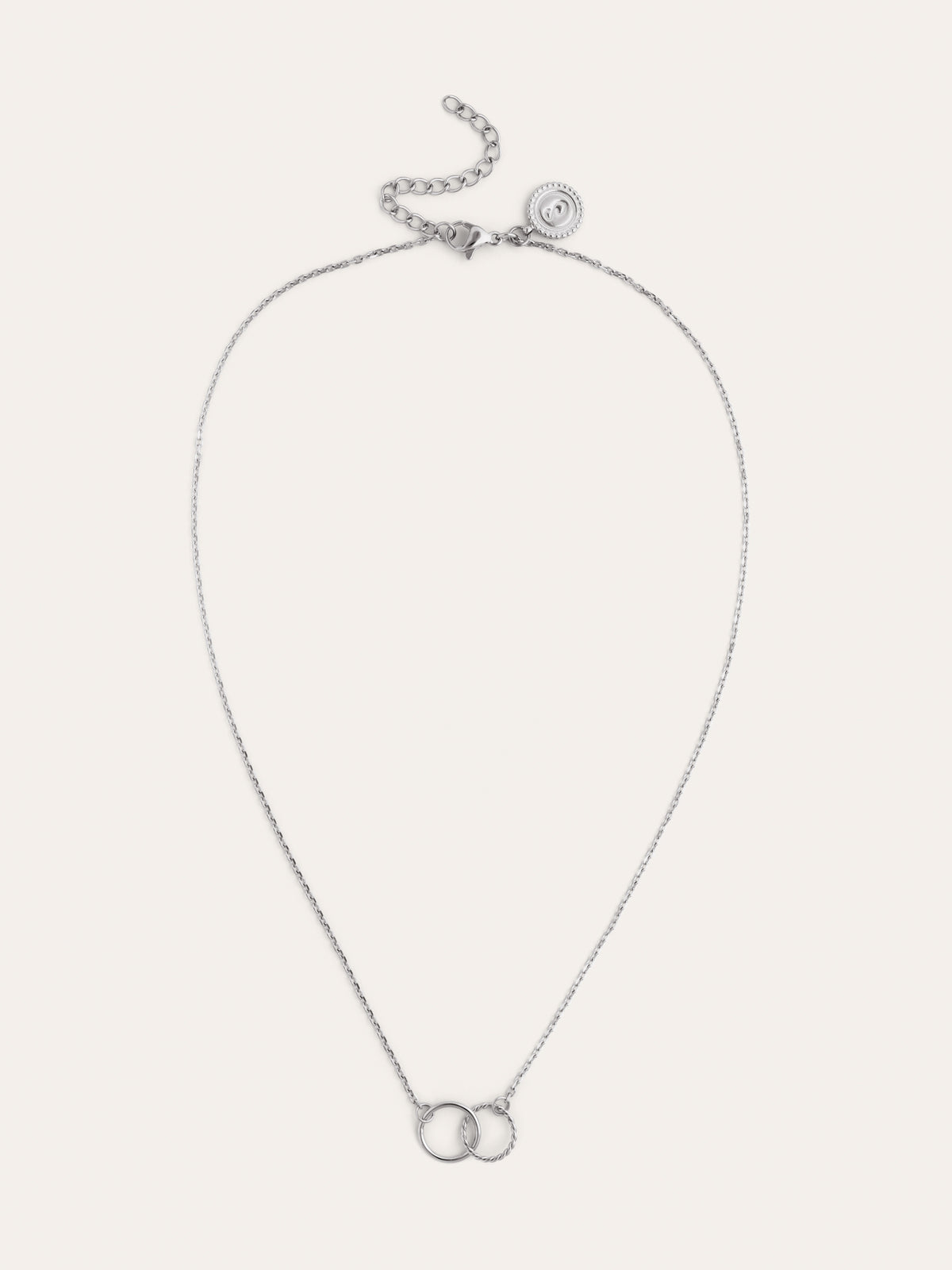 Collar Circles Twist Acero - vista 4