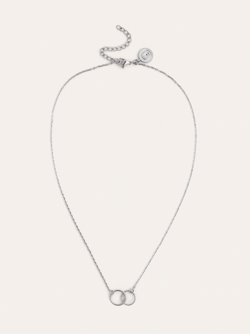 Collar Circles Twist Acero