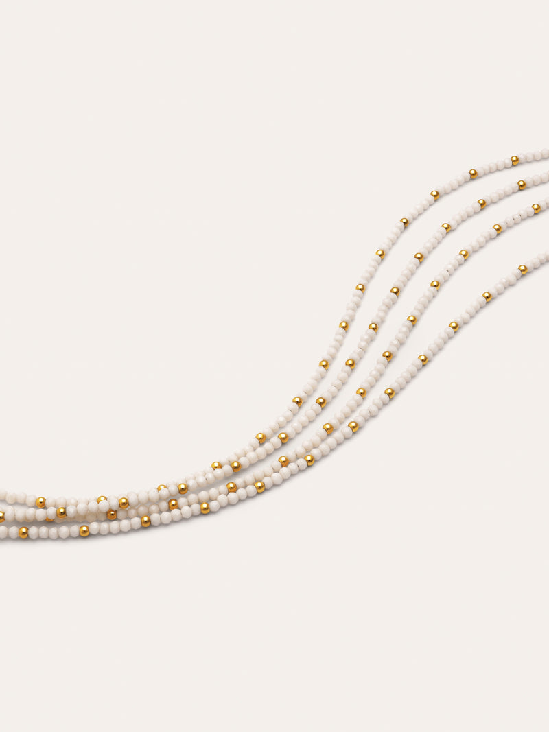 Collana Cleopatra Blanch in Acciaio con placcatura in Oro