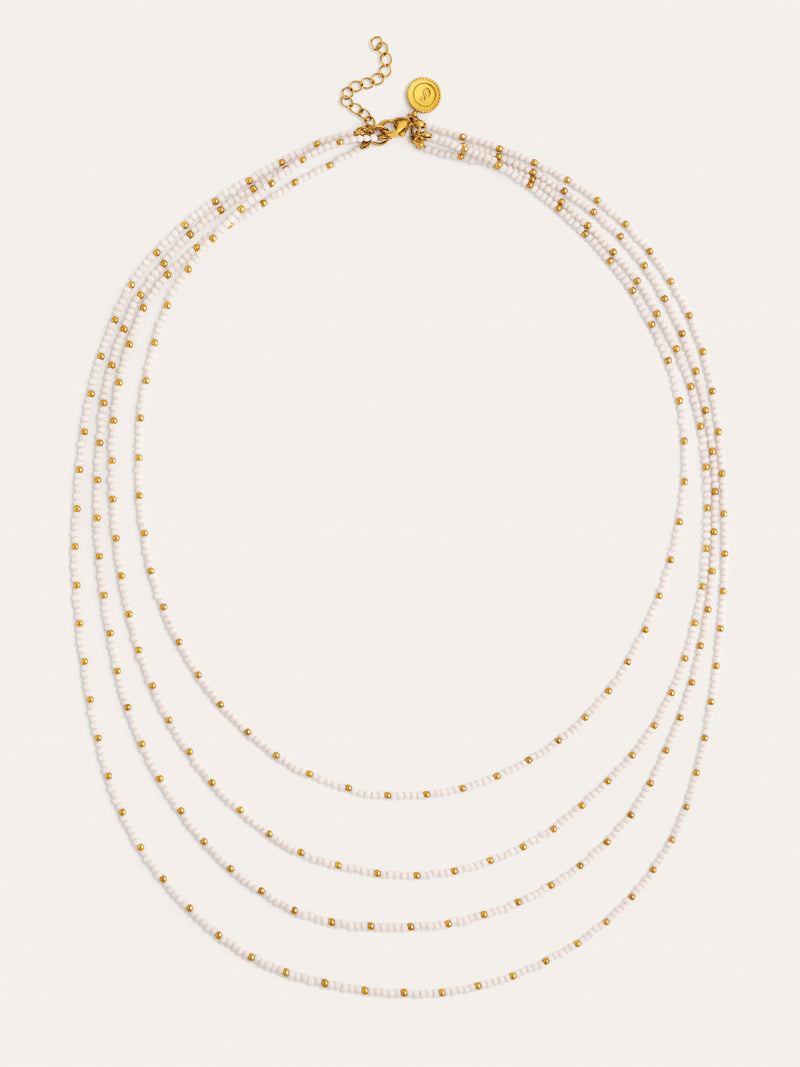 Collana Cleopatra Blanch in Acciaio con placcatura in Oro