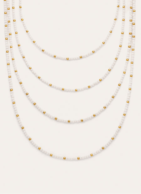 Collana Cleopatra Blanch in Acciaio con placcatura in Oro