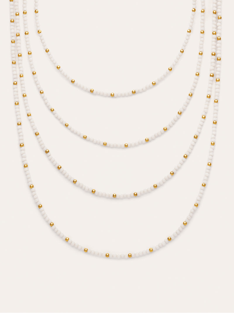 Collana Cleopatra Blanch in Acciaio con placcatura in Oro