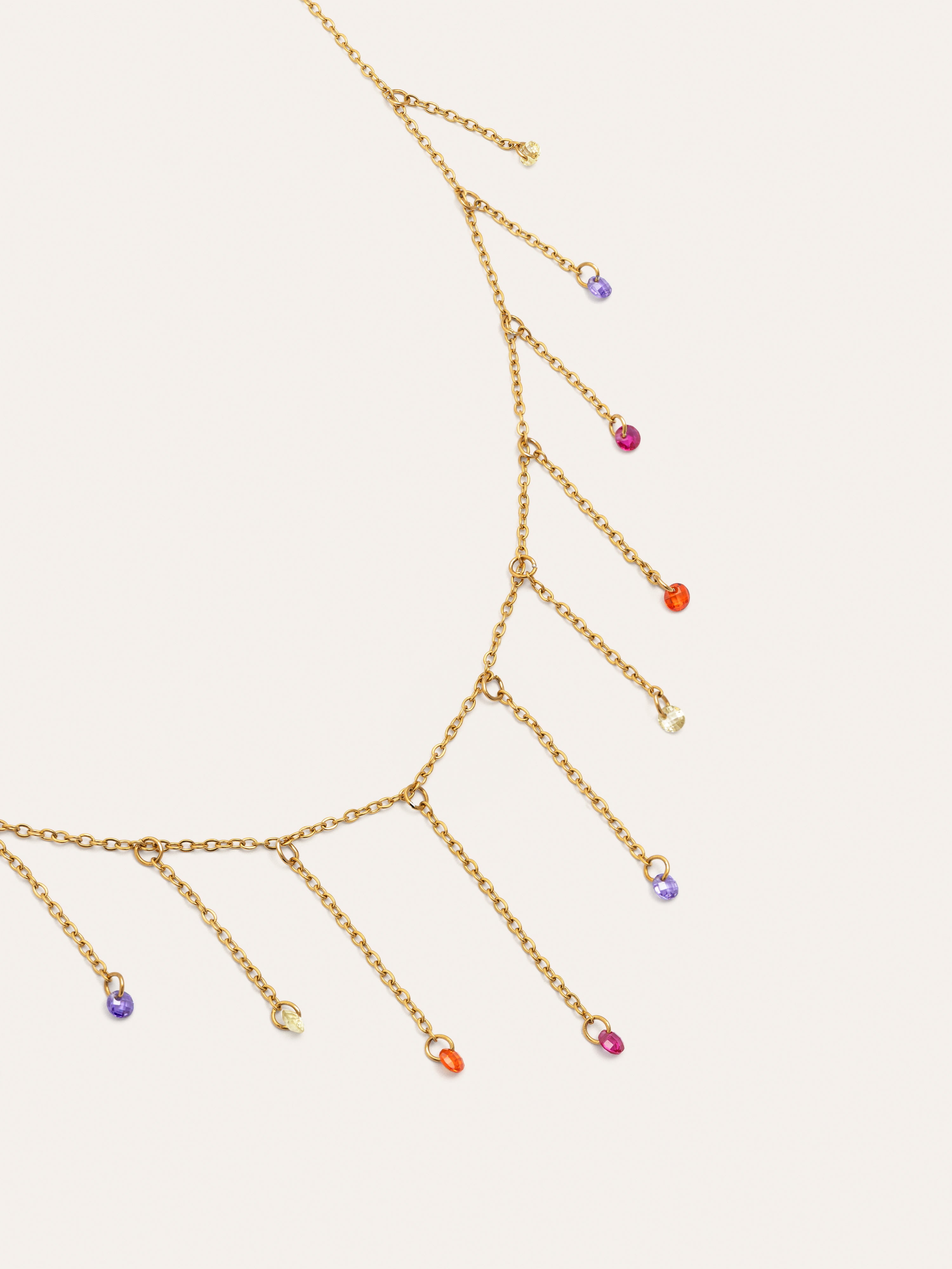 Clea Colors Stainless Steel Gold Necklace