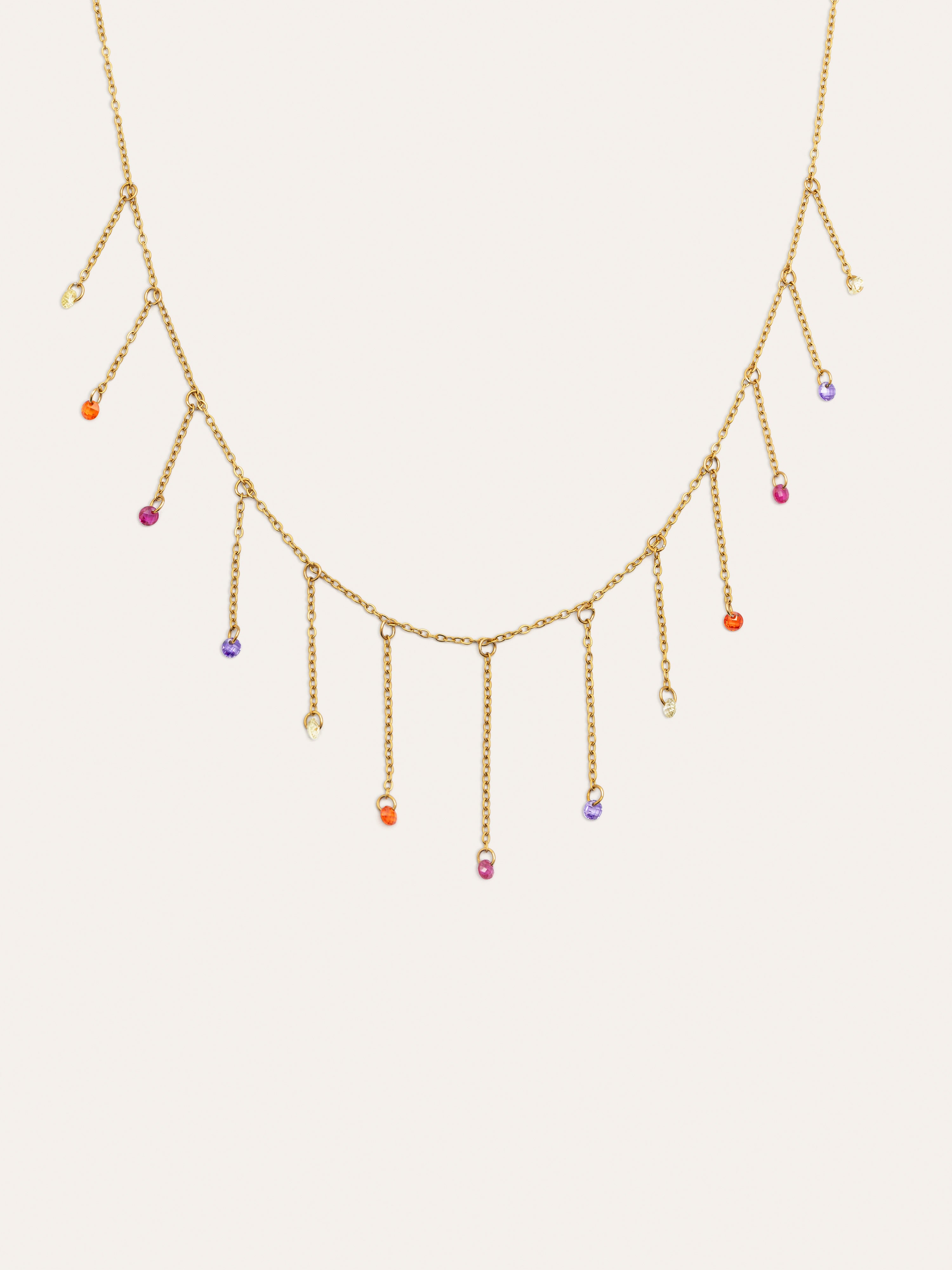 Clea Colors Stainless Steel Gold Necklace