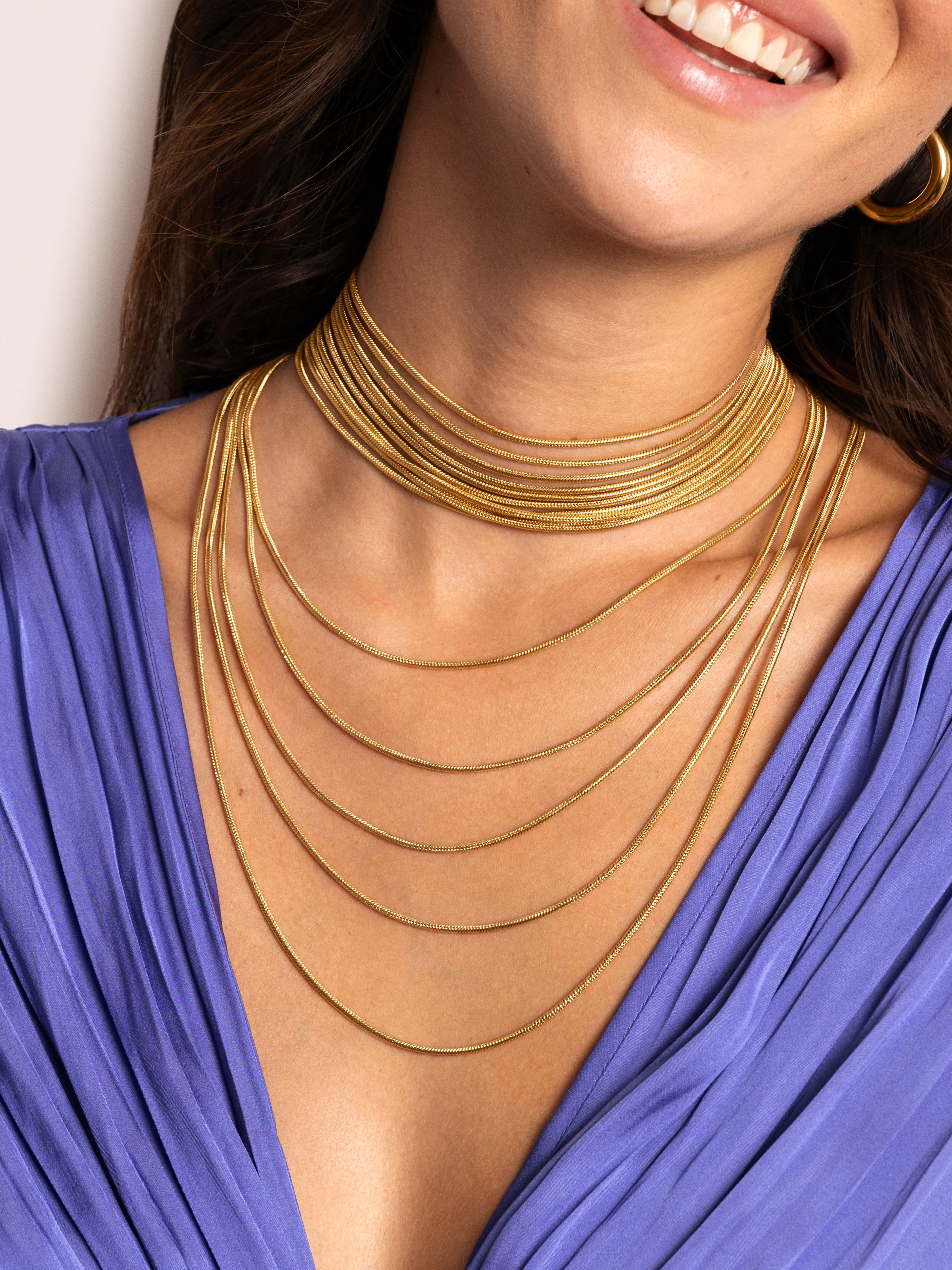 Cleopatra Stainless Steel Gold Premium Choker 