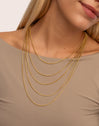 Cleopatra Stainless Steel Gold Necklace