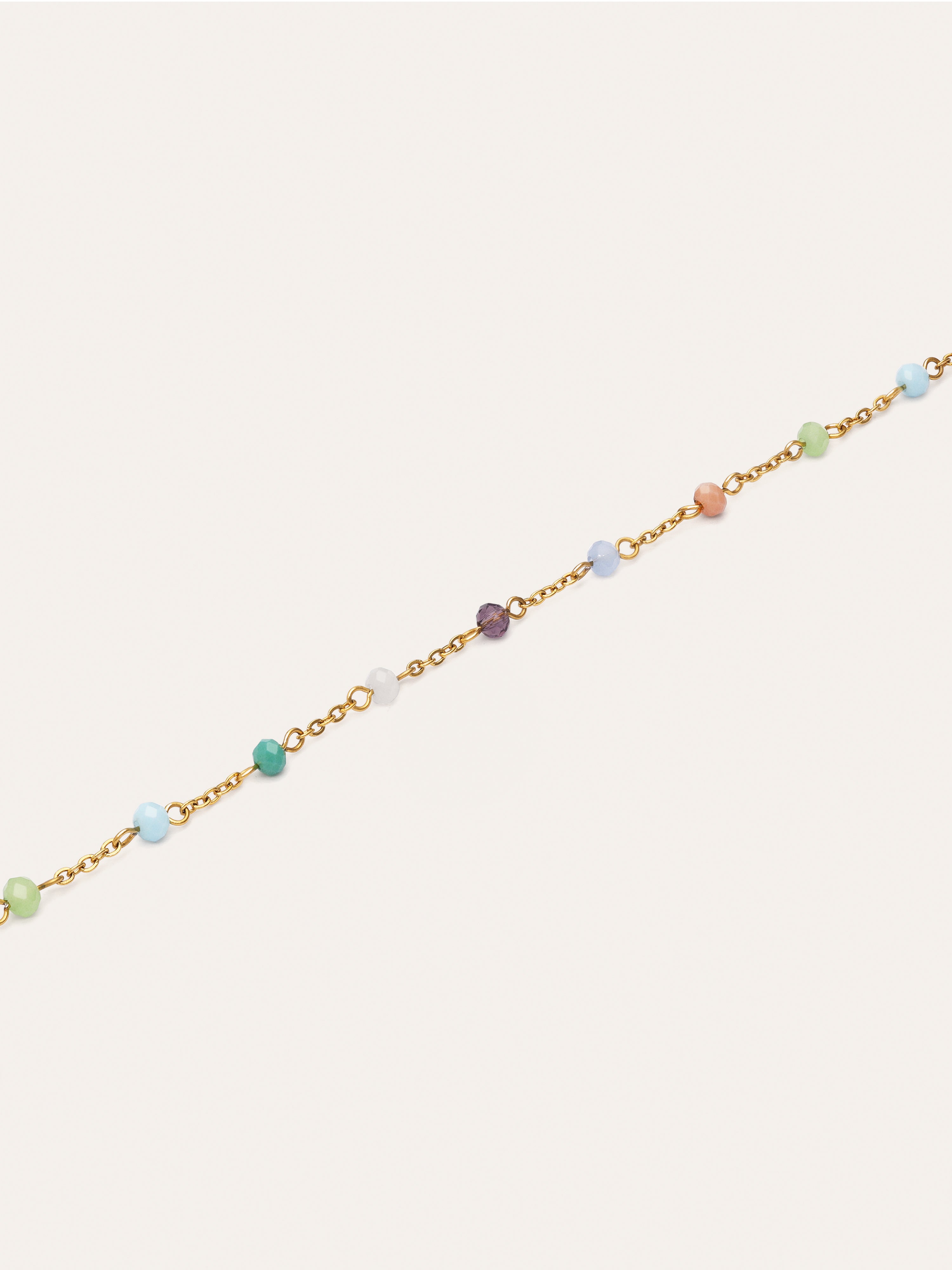 Collar Crystals Colors Acero Baño Oro