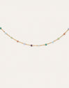 Collar Crystals Colors Acero Baño Oro