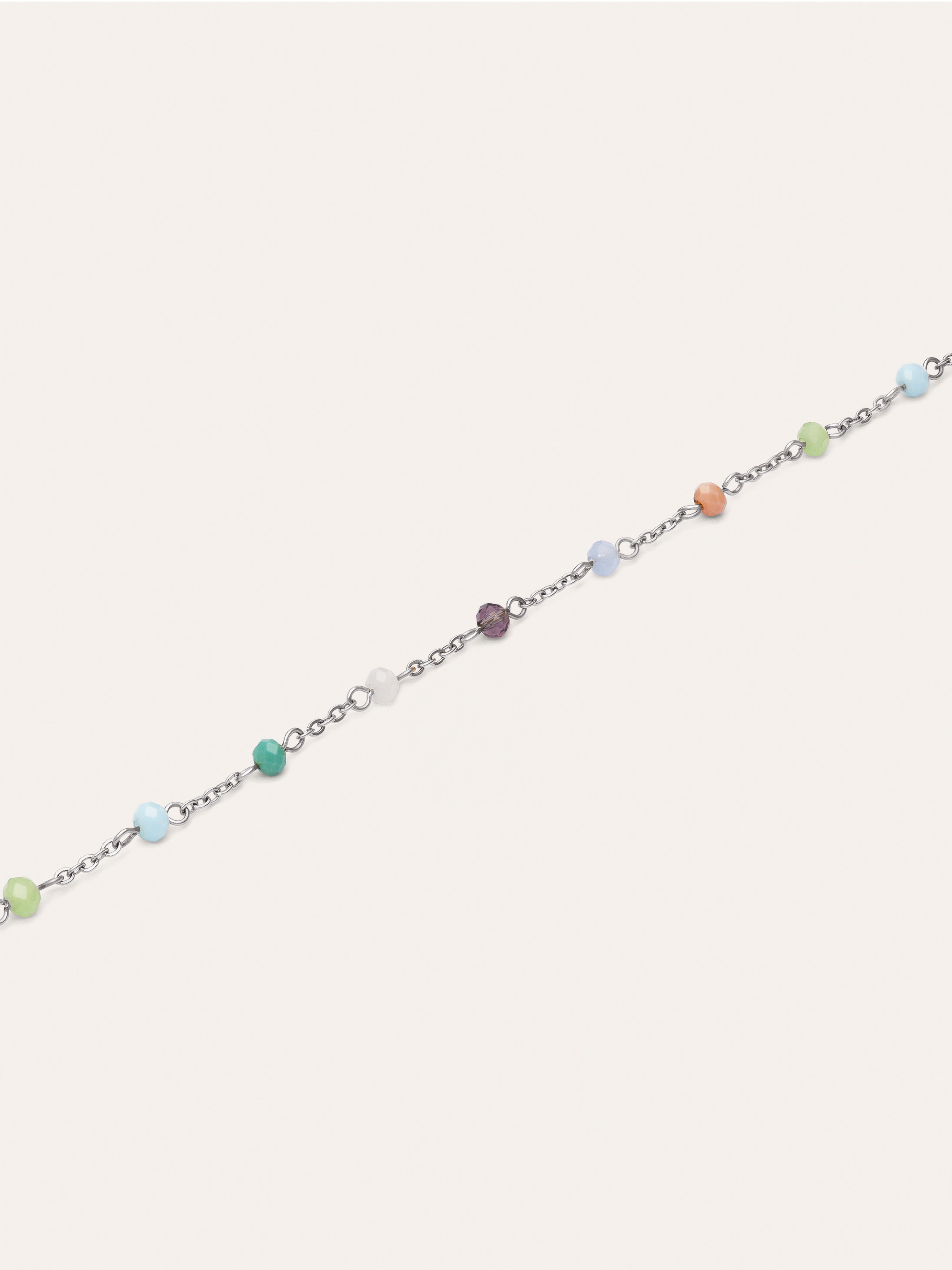 Crystals Colors Stainless Steel Necklacace