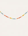 Collier Crystals Pastel Acier Plaqué Or