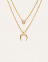 Set da 2 Collane Spark + Mini Moonset Placcato Oro