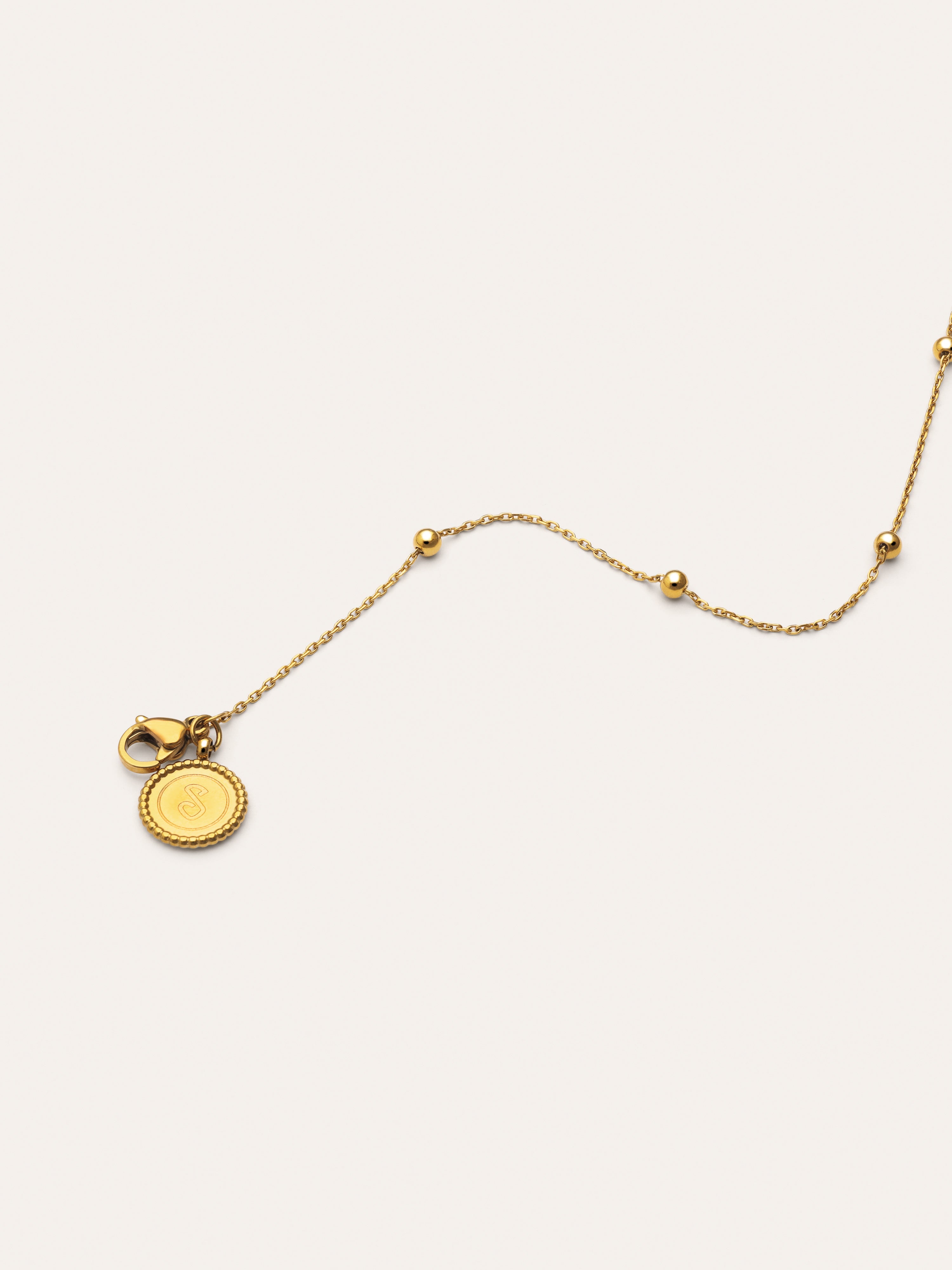 Collar Dots L Acero Baño Oro