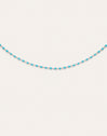 Collar Dots Turquoise Enamel Acero