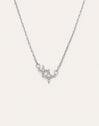 Duo Spark Silver Necklace
