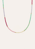 Dye Dots Pastel Stainless Steel Gold Necklace