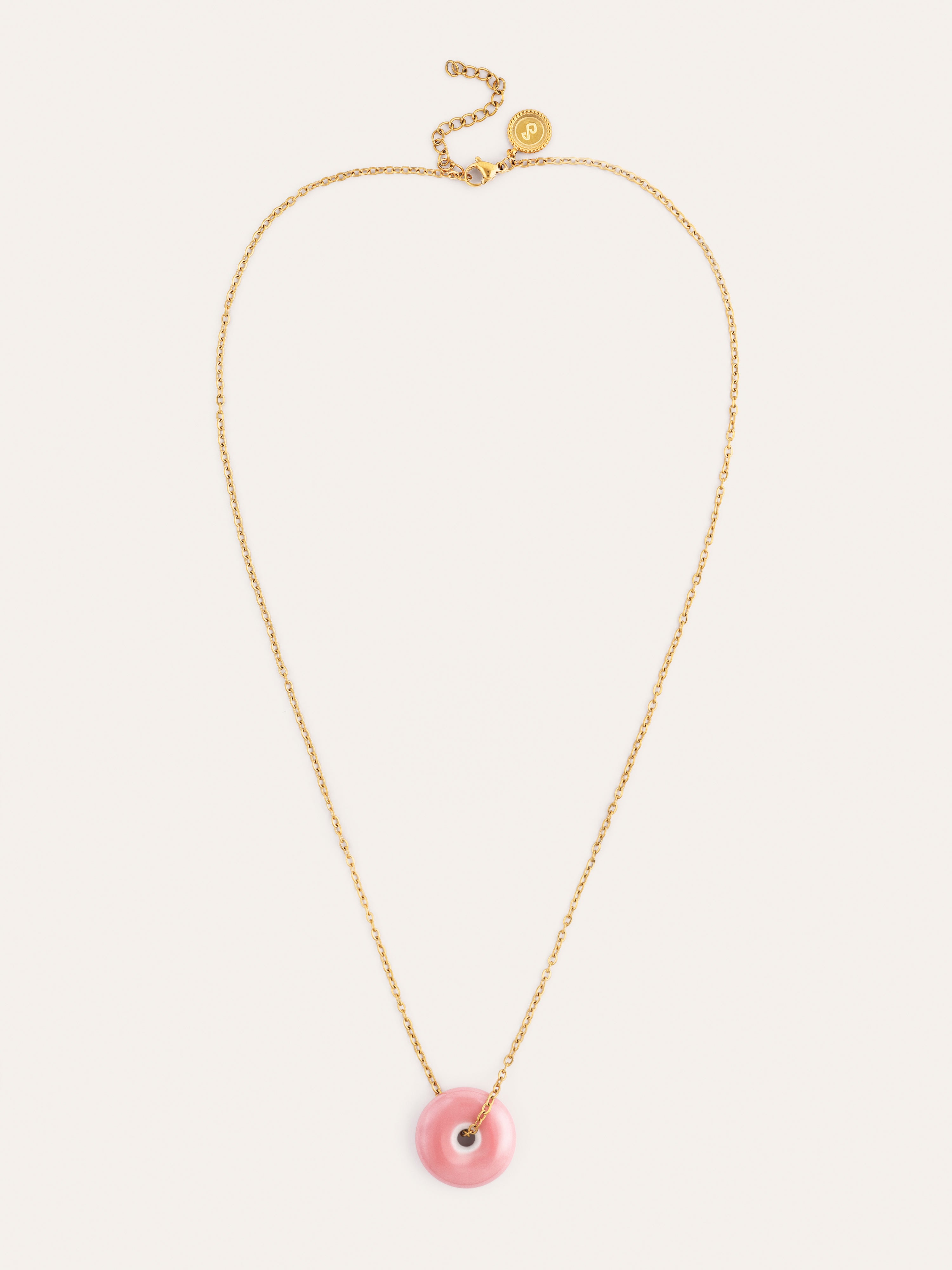 Collier Easy Rosé Acier Plaqué Or