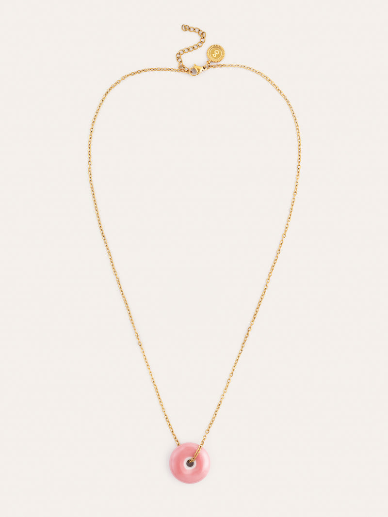 Collier Easy Rosé Acier Plaqué Or