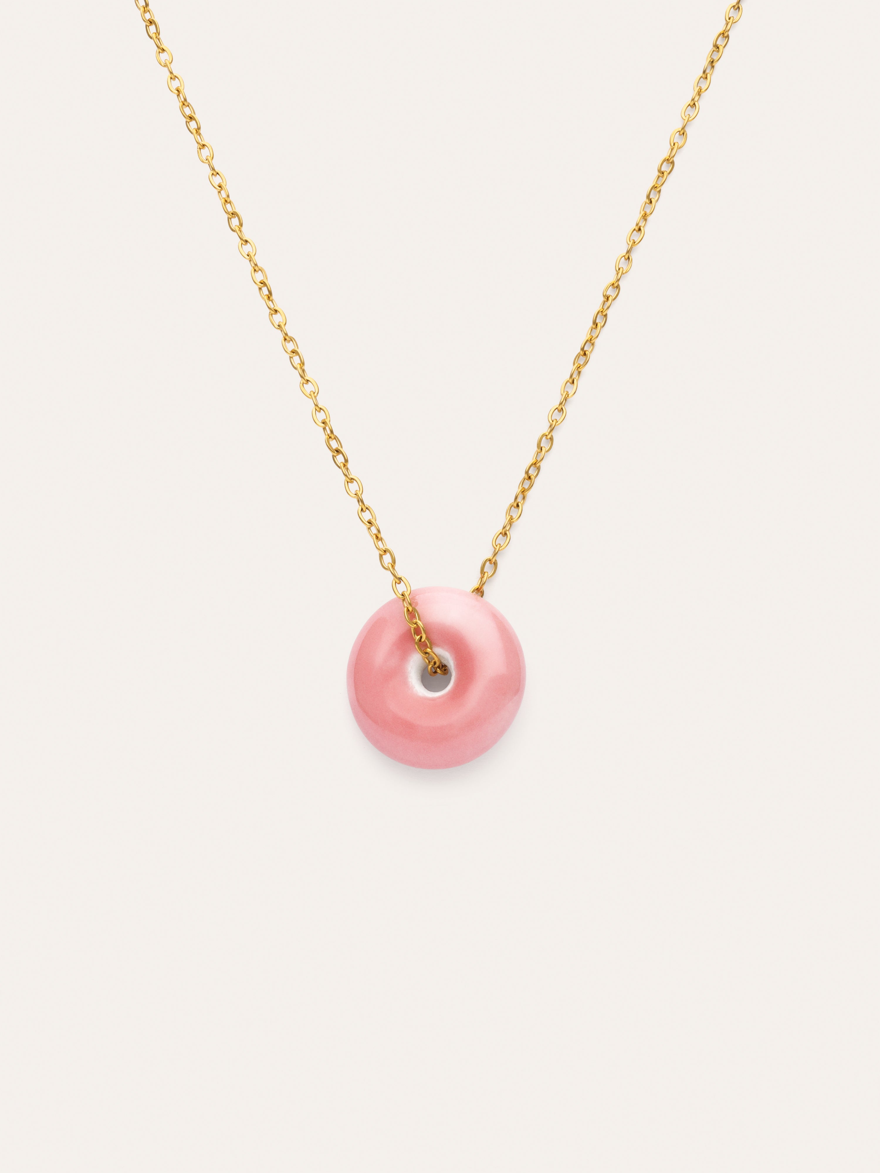 Collier Easy Rosé Acier Plaqué Or