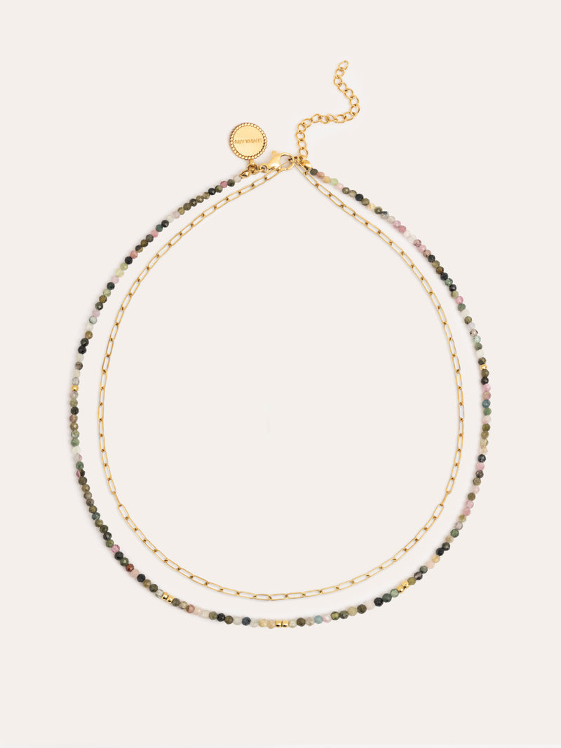 Eloise Lange Halskette Edelstahl Vergoldet