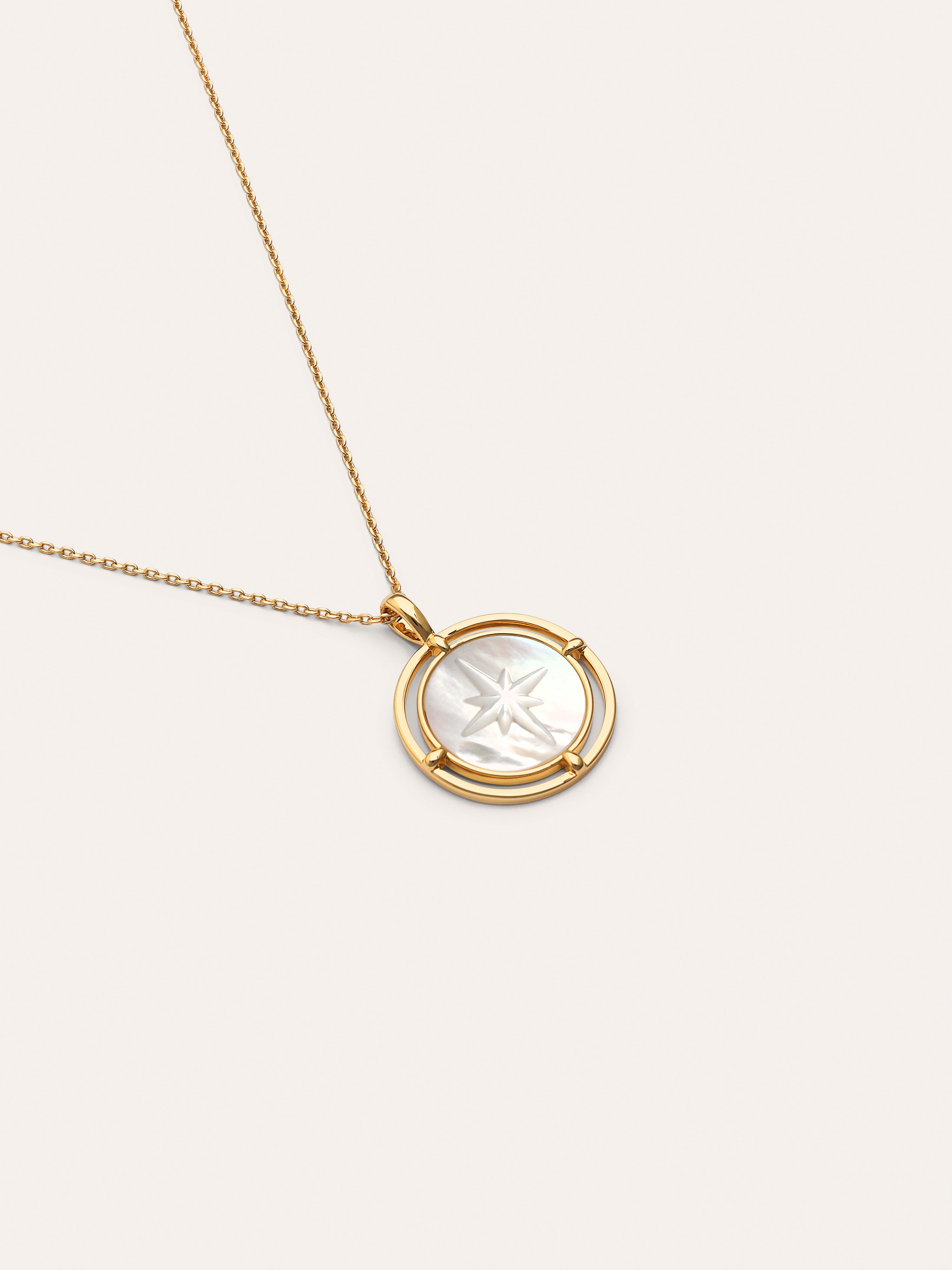 Polar Star Nacre Gold Necklace
