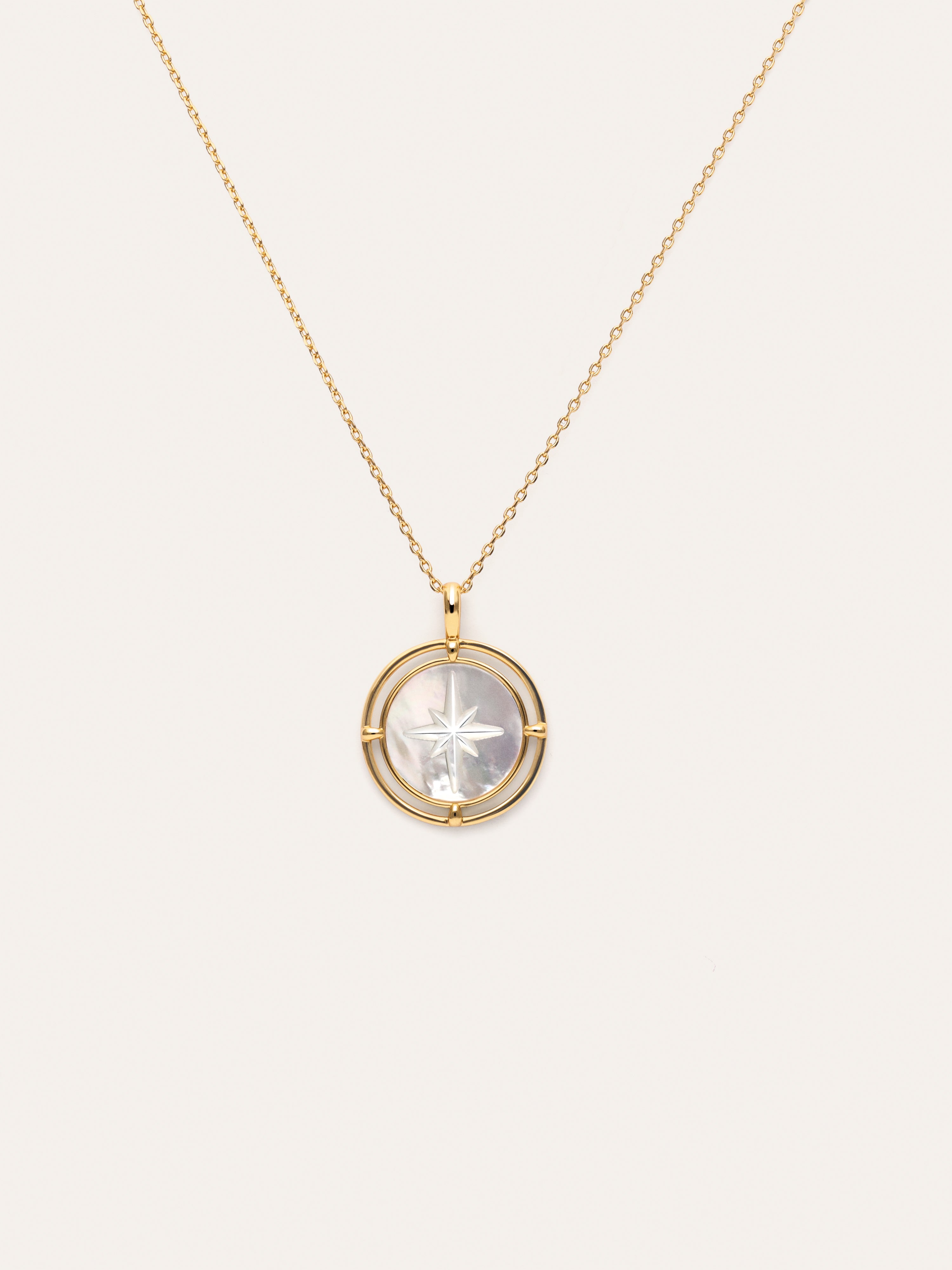 Polar Star Nacre Gold Necklace