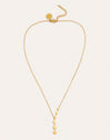 Collar Estela Y Acero Baño Oro - vista 4