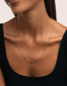 Collar Fine Chic Acero Baño Oro