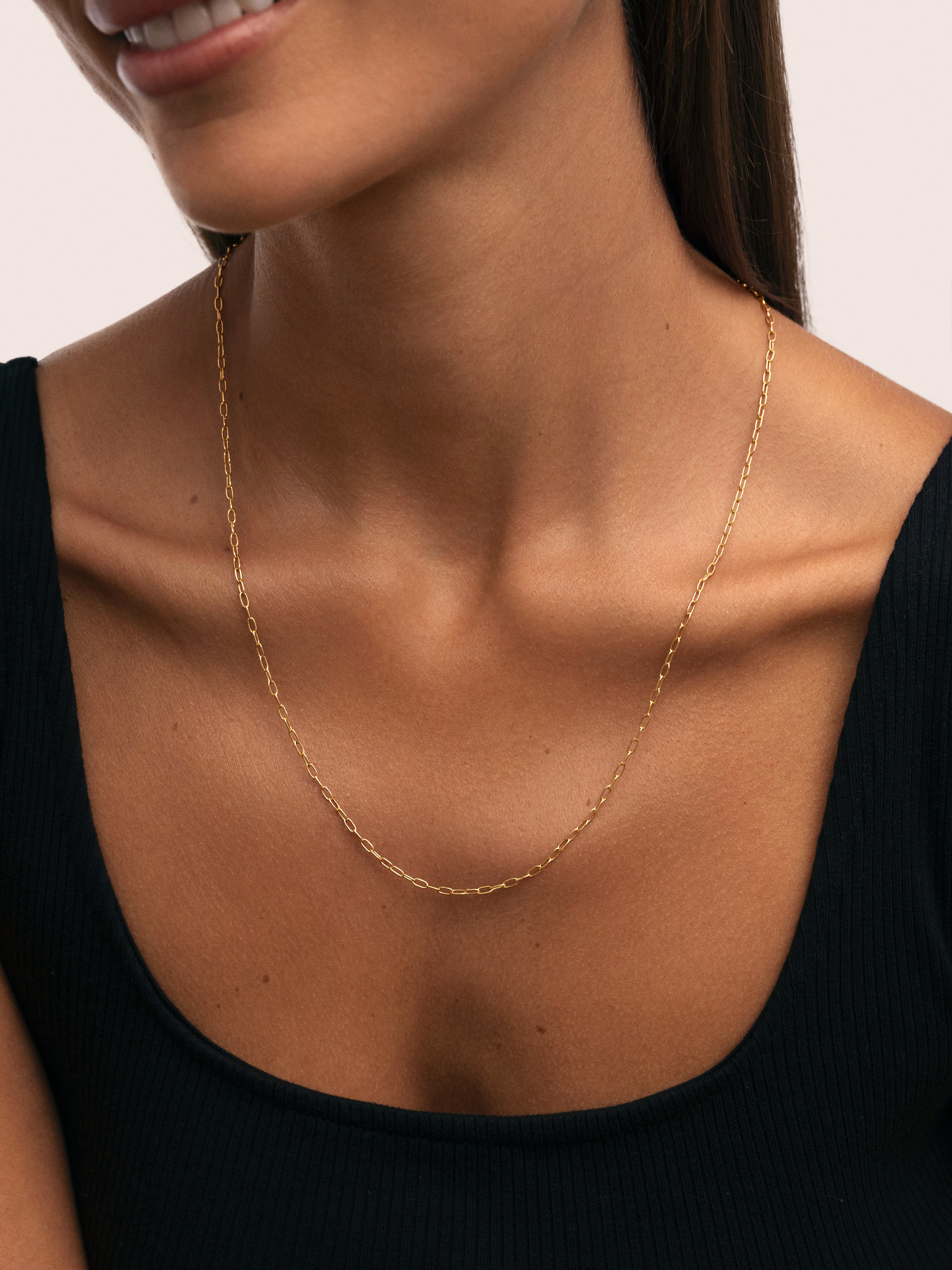 Collar Fine Chic Acero Baño Oro