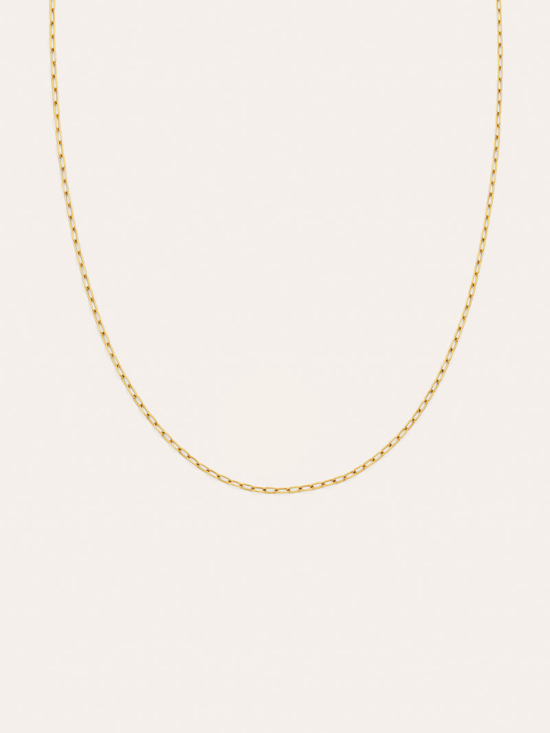 Collier Fine Chic Acier Plaqué Or