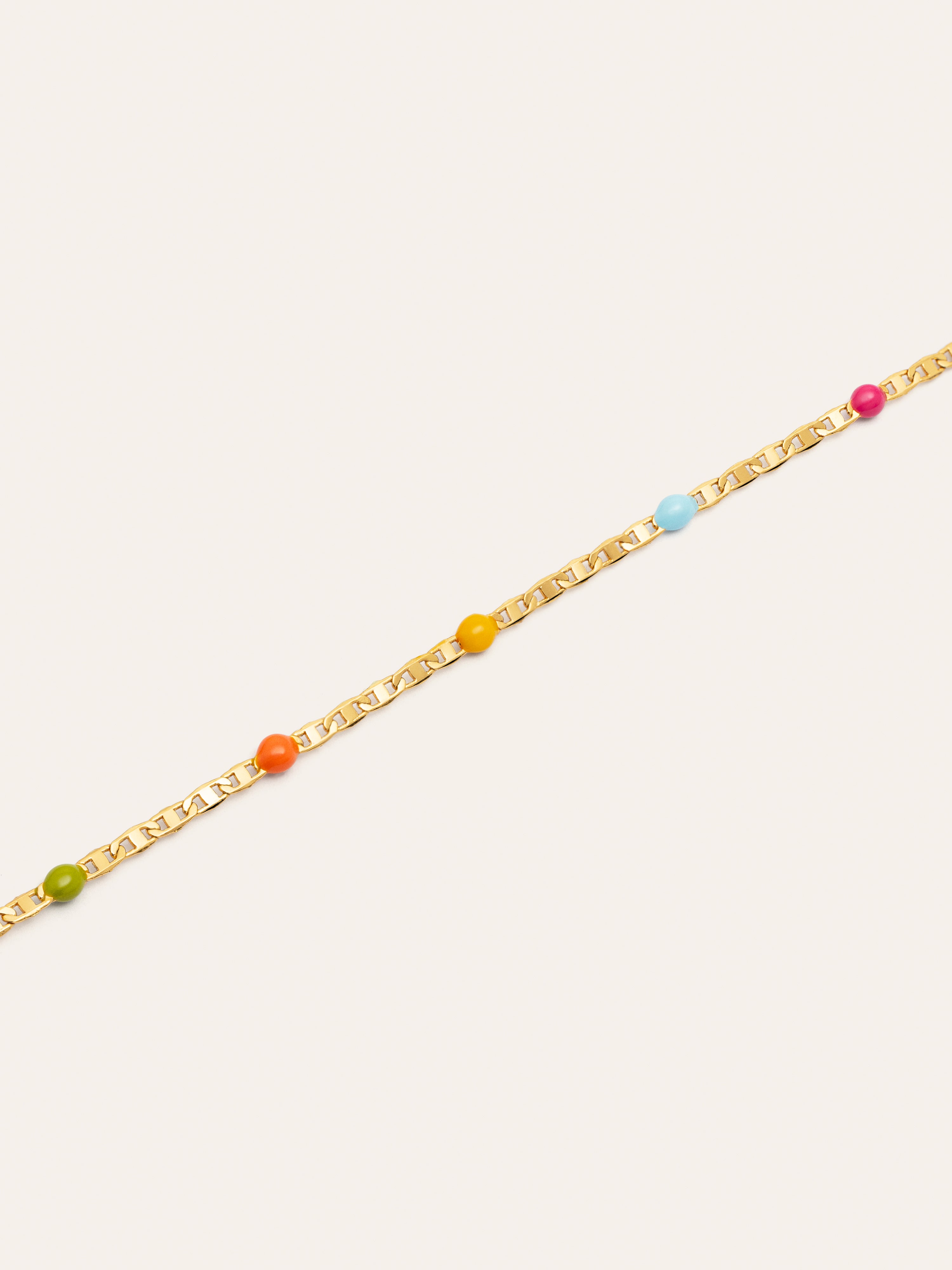 Collar Fine Enamel Colors Baño Oro