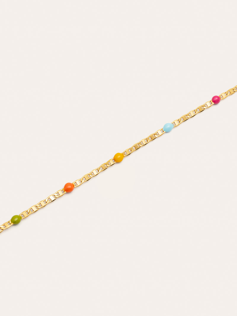 Collar Fine Enamel Colors Baño Oro