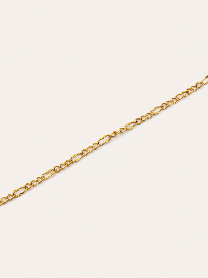 Fiore Steel Necklace with Gold Plating